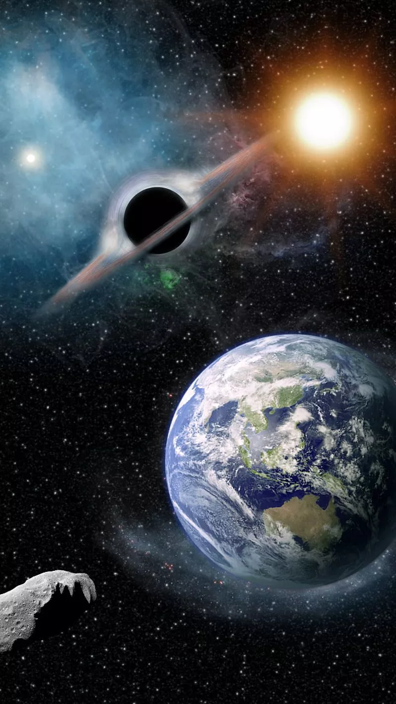 Planets, asteroids, earth, saturn