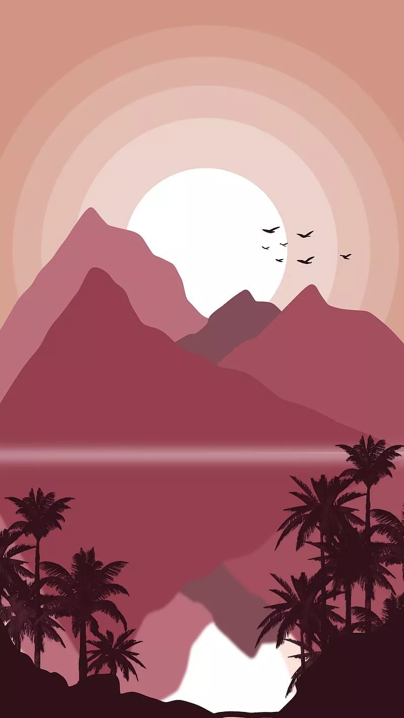 Sunset art, art, aunrise, drawing, edit