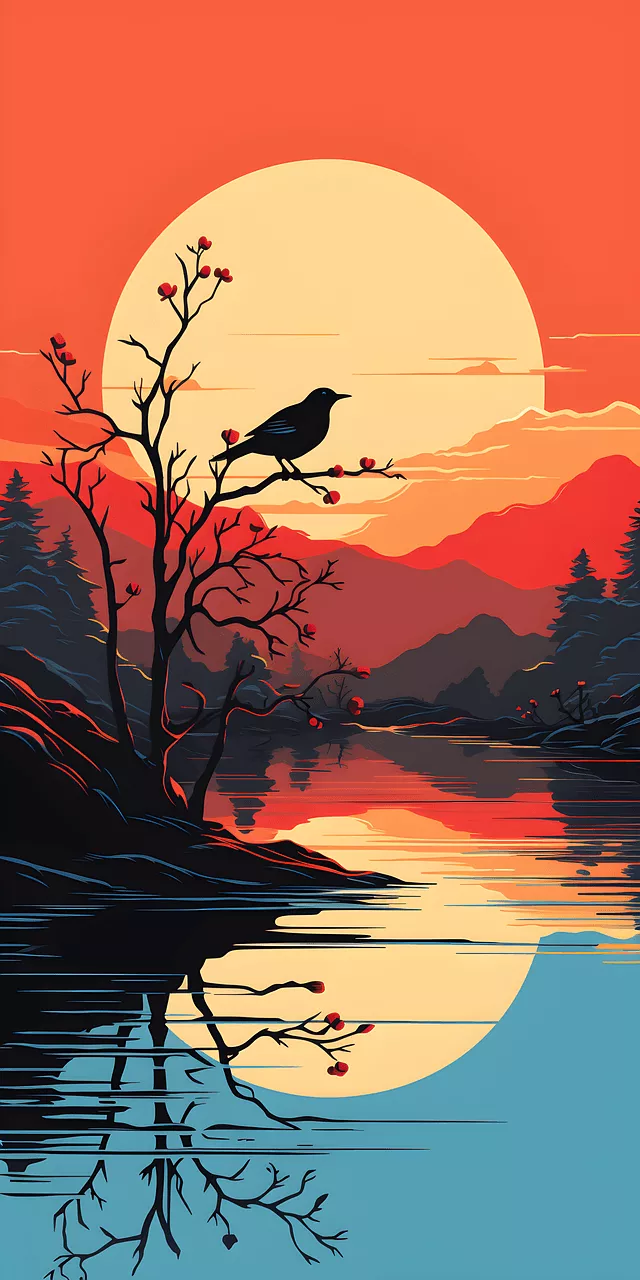 Download, River, Sunset