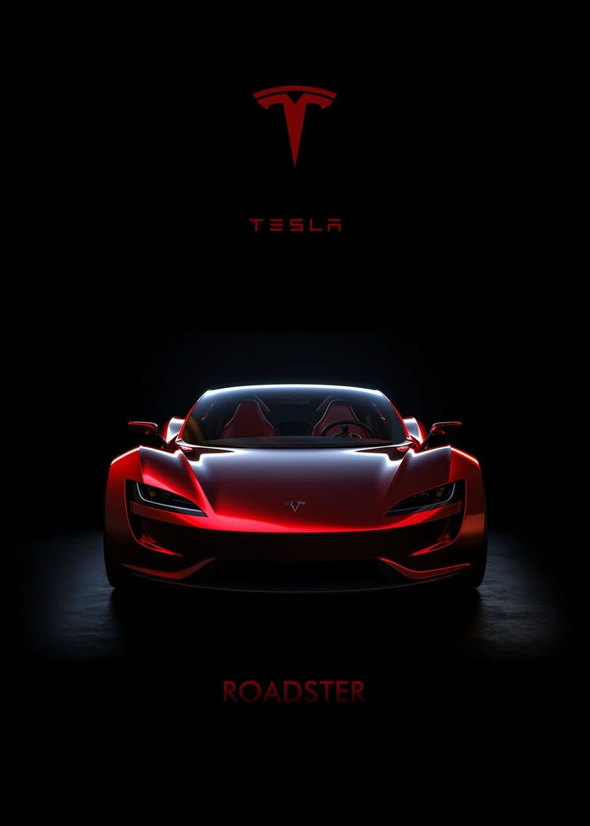 Roadster Electric Vehicle' Poster