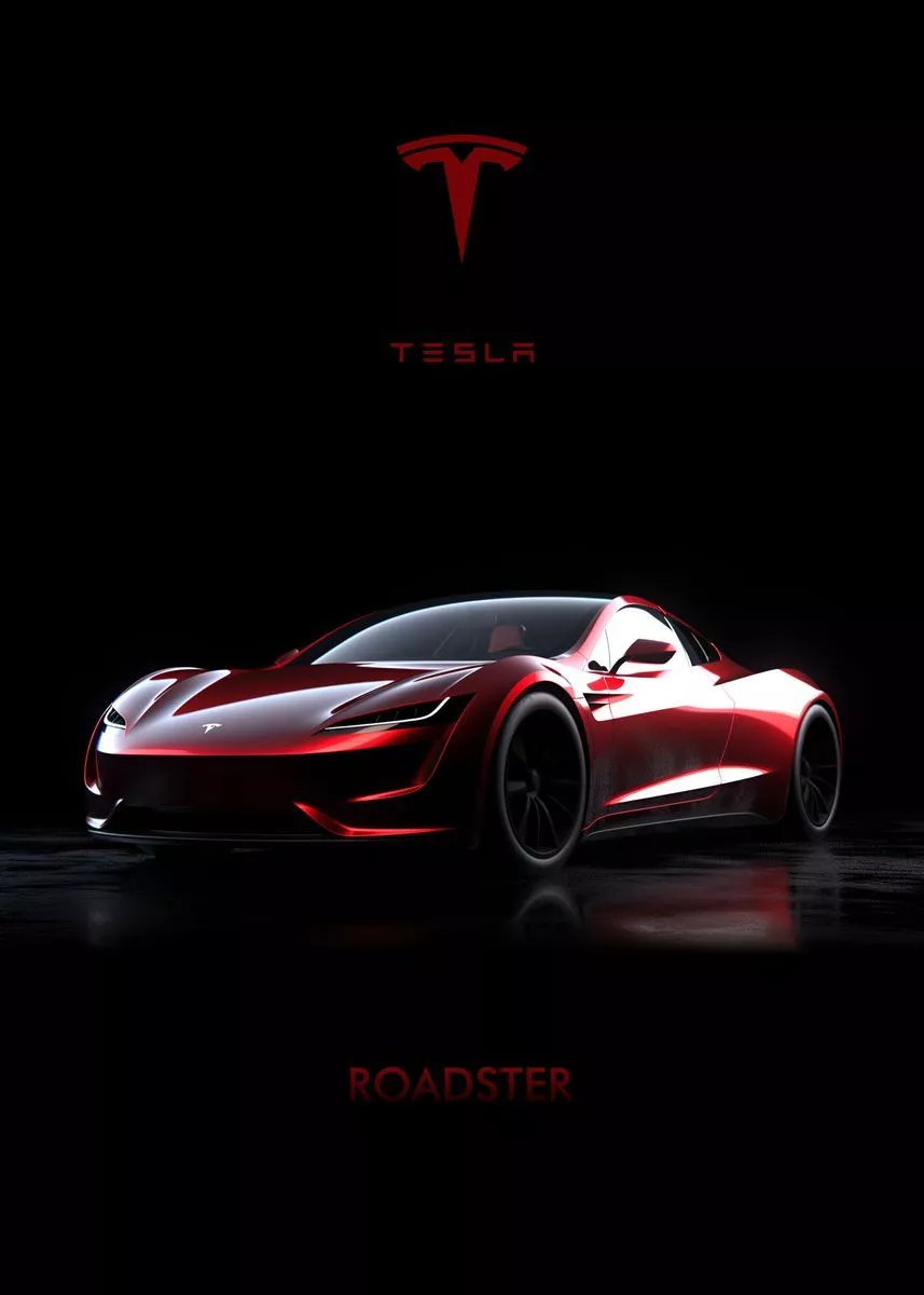 Roadster Electric Car' Poster, picture