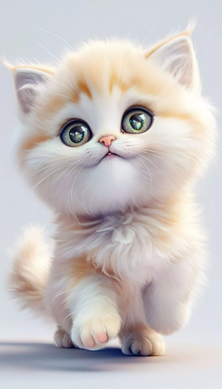 Free and customizeable a cute kitten