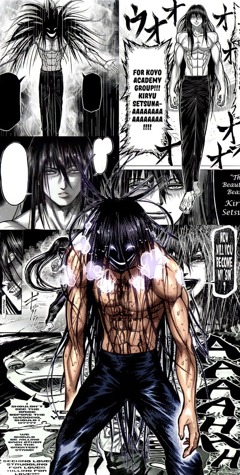 Kiryu setsuna, kengan, manga, ashura