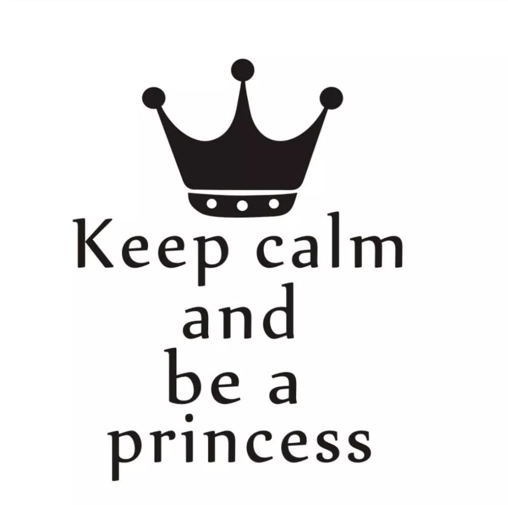 Keep Calm and Be A Princess Wall