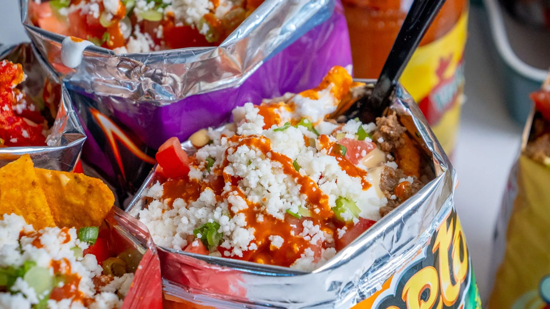 Loaded Walking Tacos Tomatoes