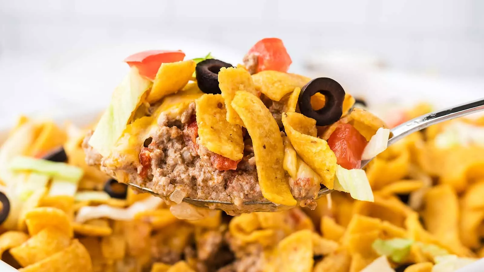 Easy Walking Taco Casserole