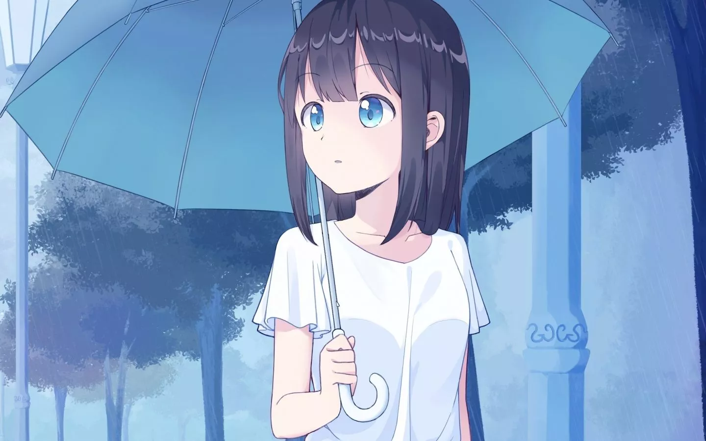 Download wallpaper 1440x900 anime girl