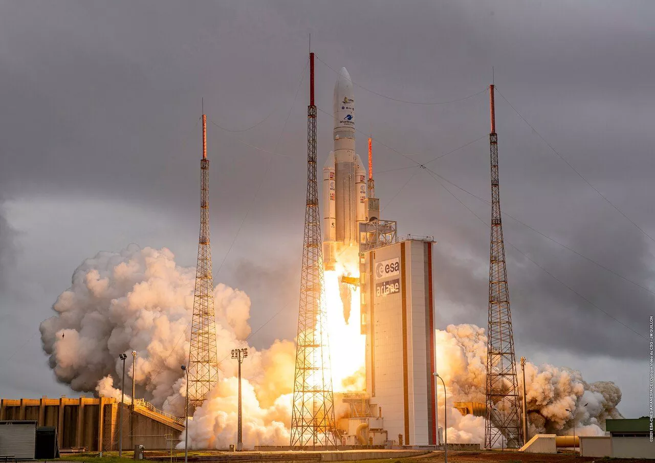 Webb Liftoff On Ariane 5