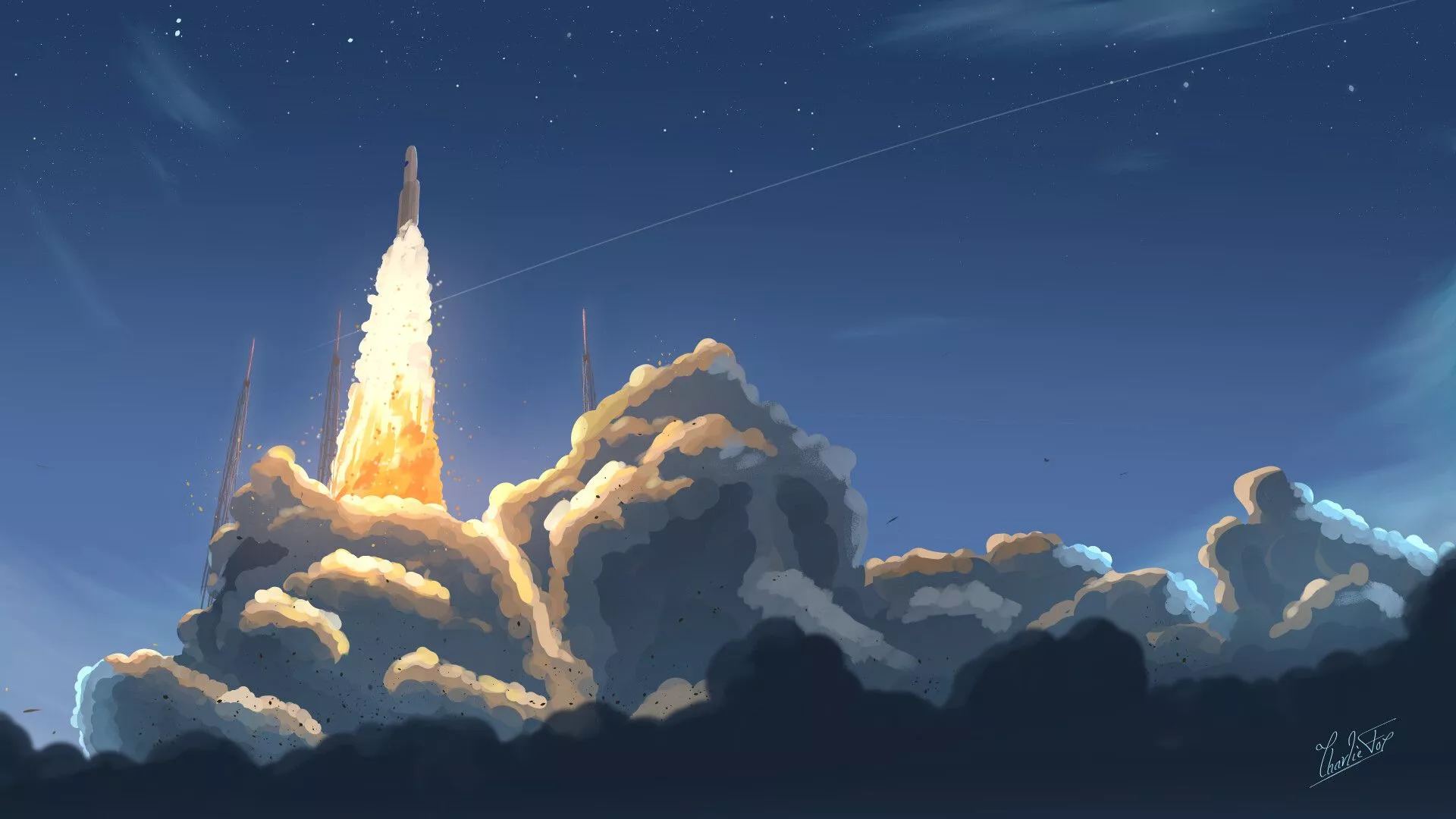Ariane 5 Lift Off