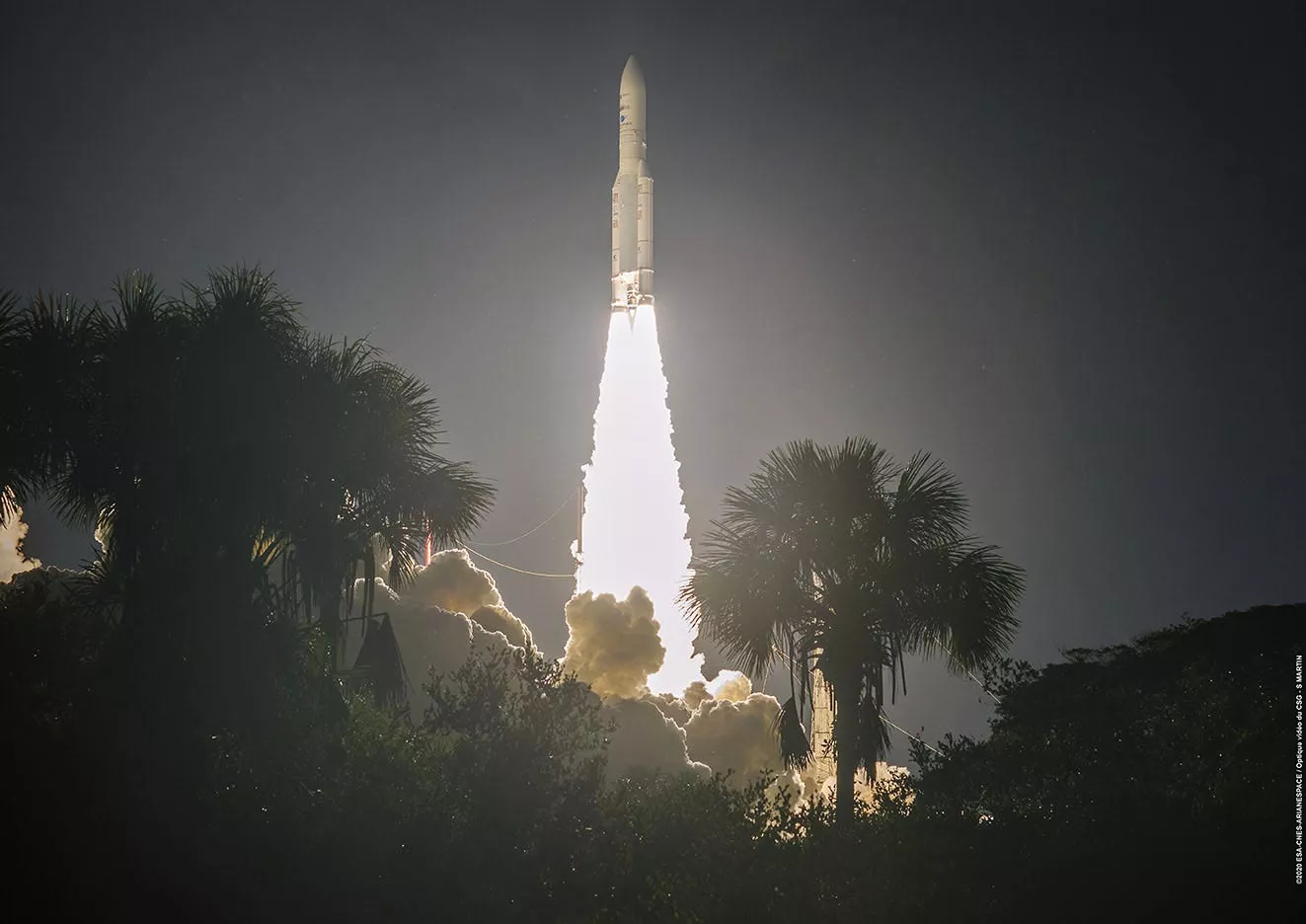 Ariane 5 Rocket Launches 3 Spacecraft