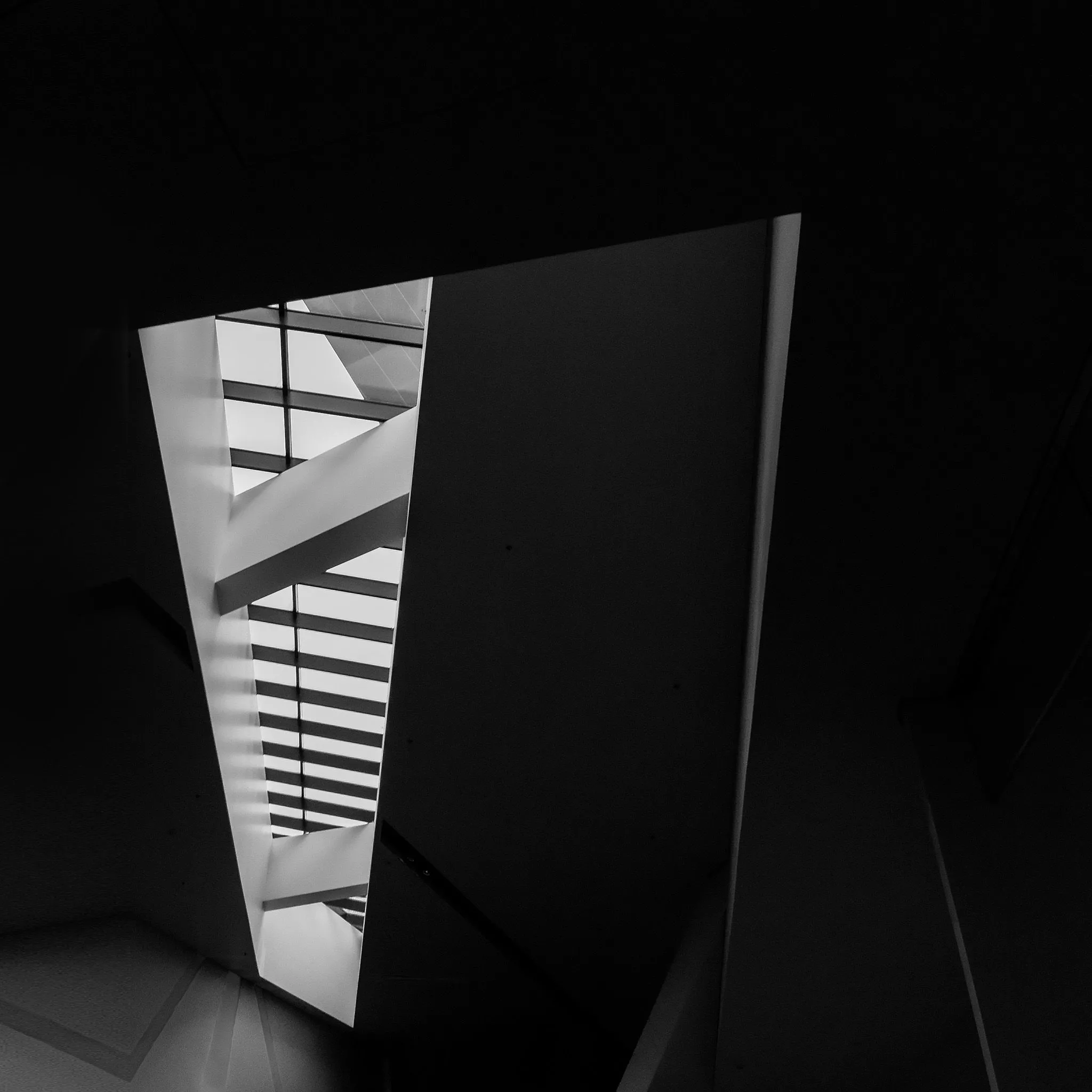 Dark Office Architecture Bw Pattern