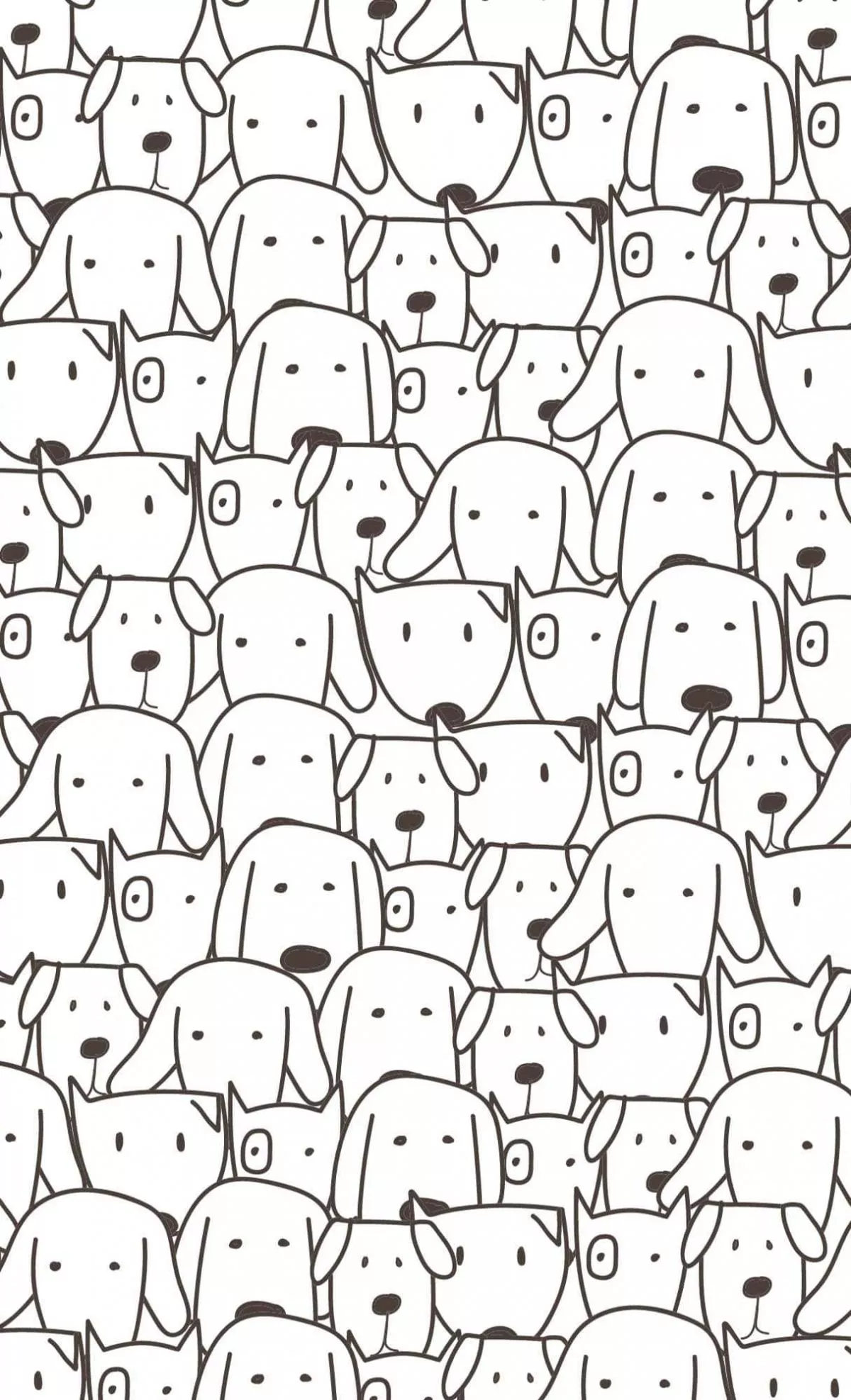 Most Popular Line Drawing Dog Wallpaper