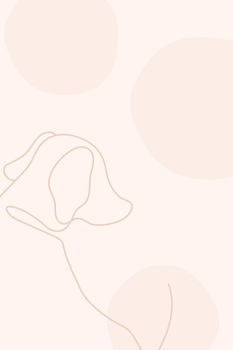 Aesthetic pink background, line art