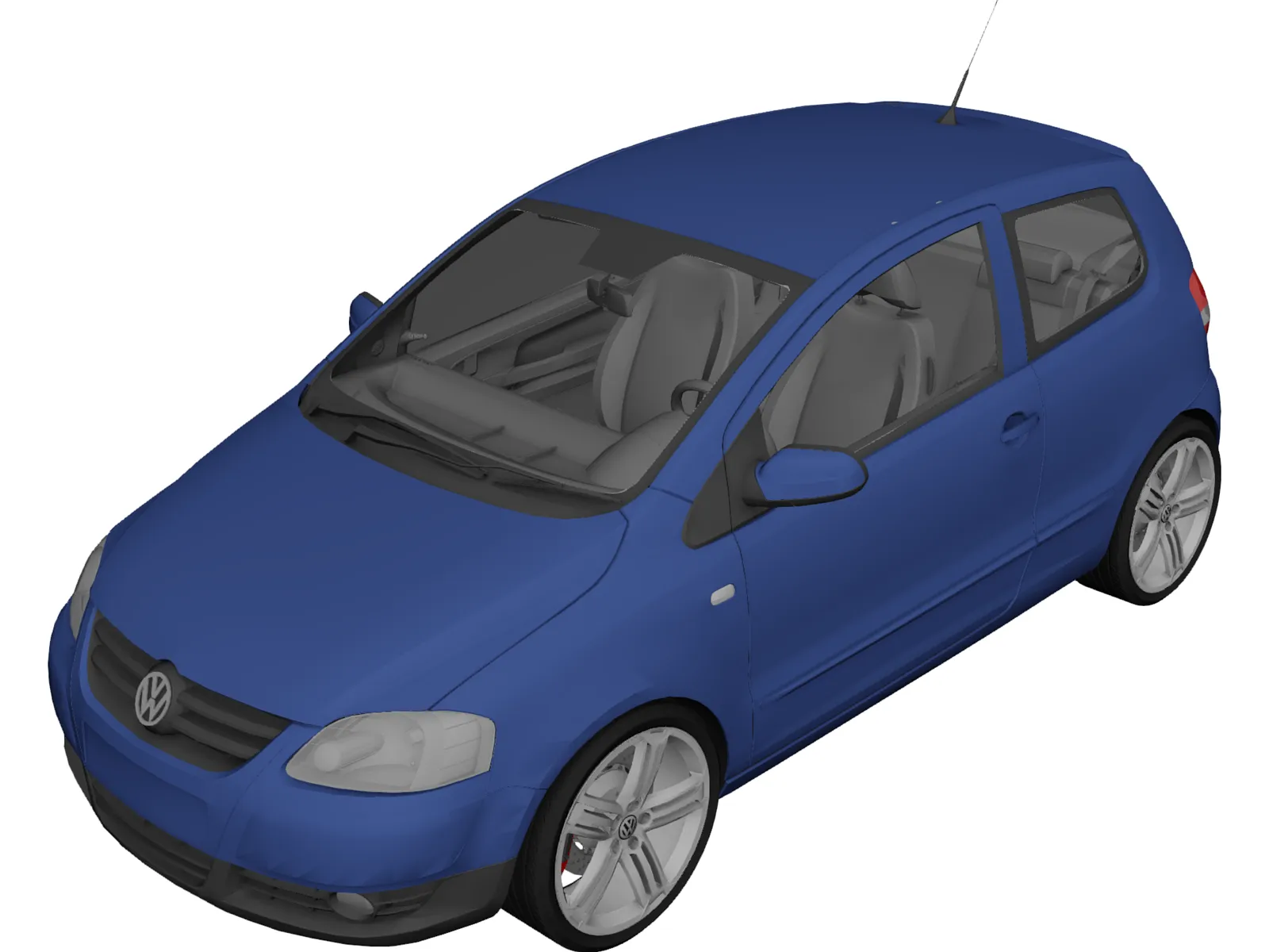 Volkswagen Fox 3D Model 2005