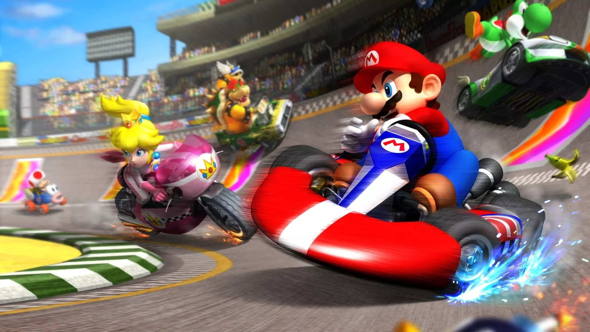 mario, race, track Wallpaper, HD Games
