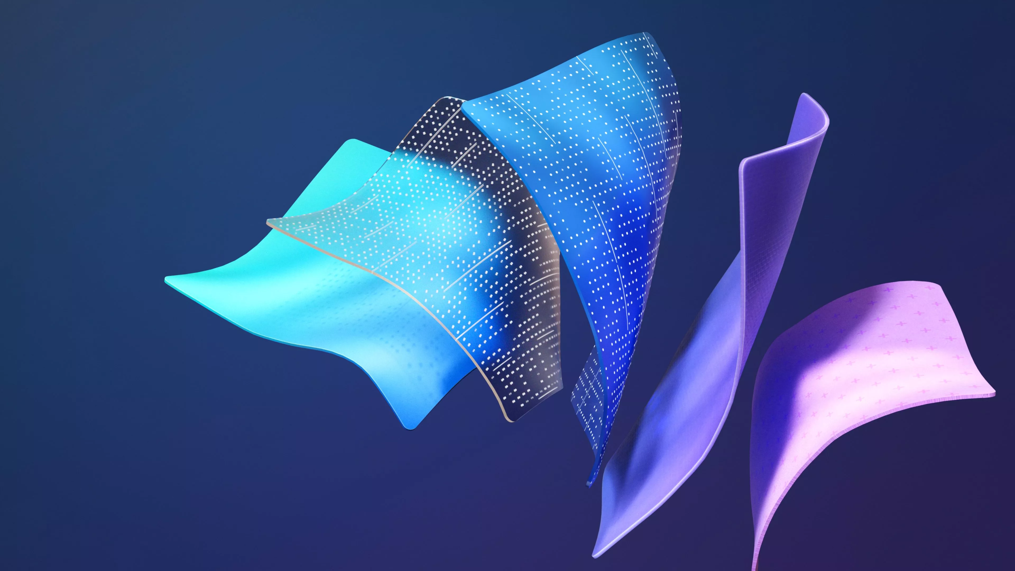 Windows 11 Blue Purple Layers 4K Wallpaper Free 4K Desktop Wallpaper