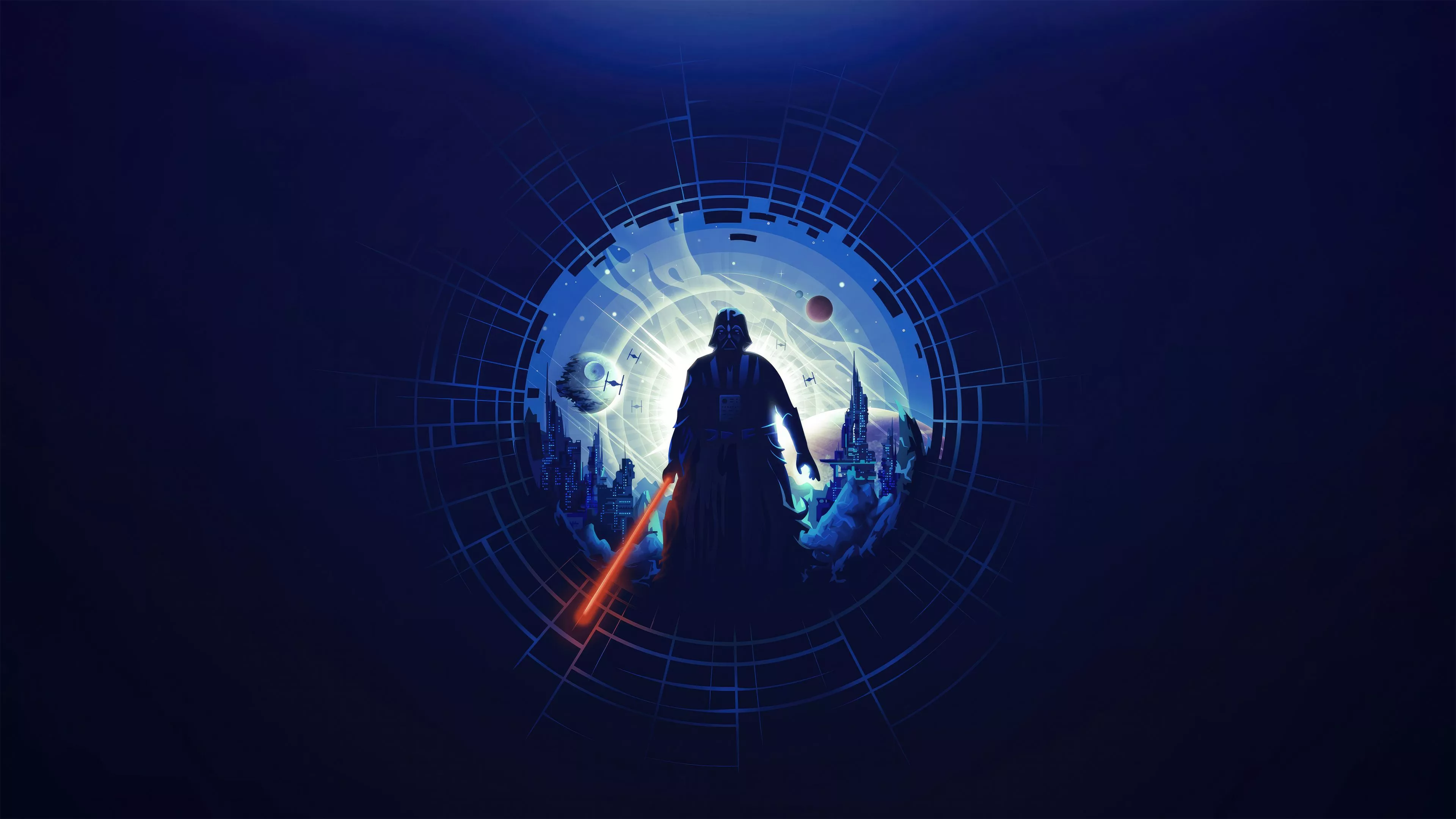 Minimal Darth Vader HD Sci Fi Star Wars