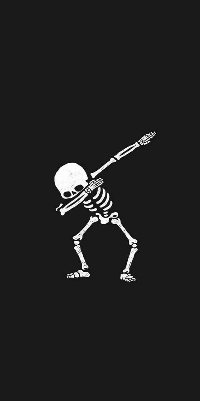 HD funny skeleton wallpaper
