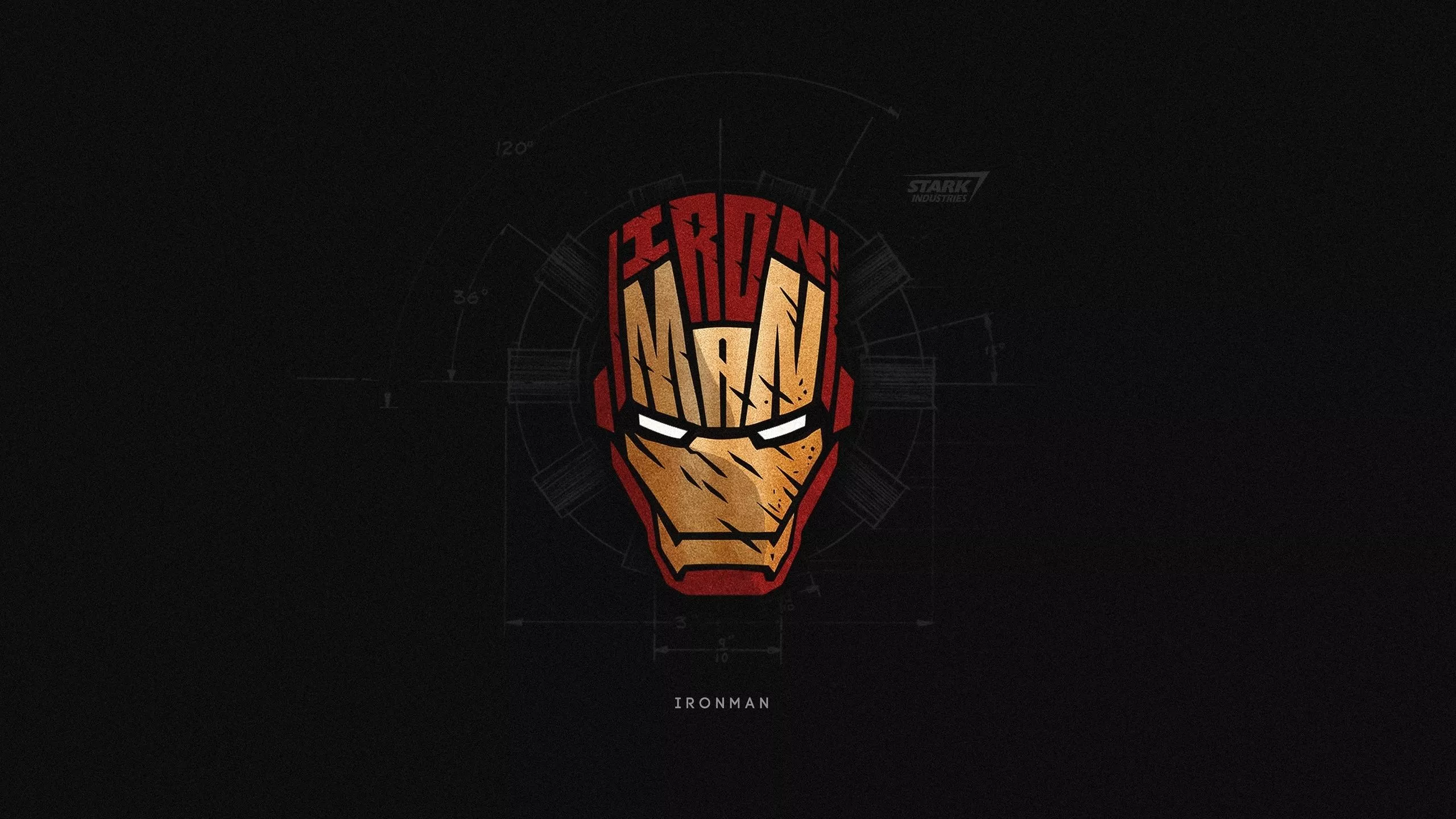 Iron Man HD Minimal Cool Art Wallpaper