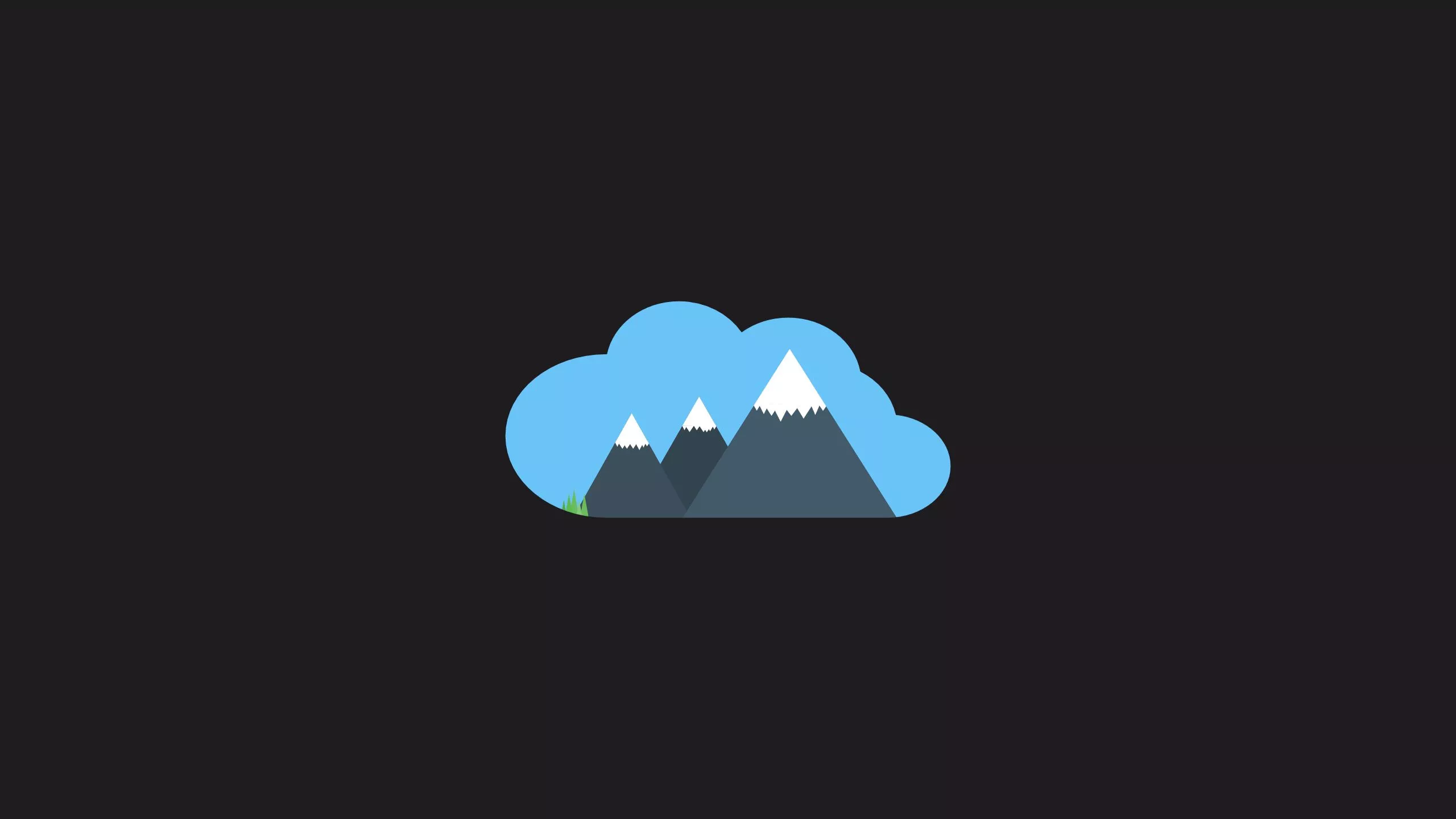 Artistic Minimalism HD Mountains