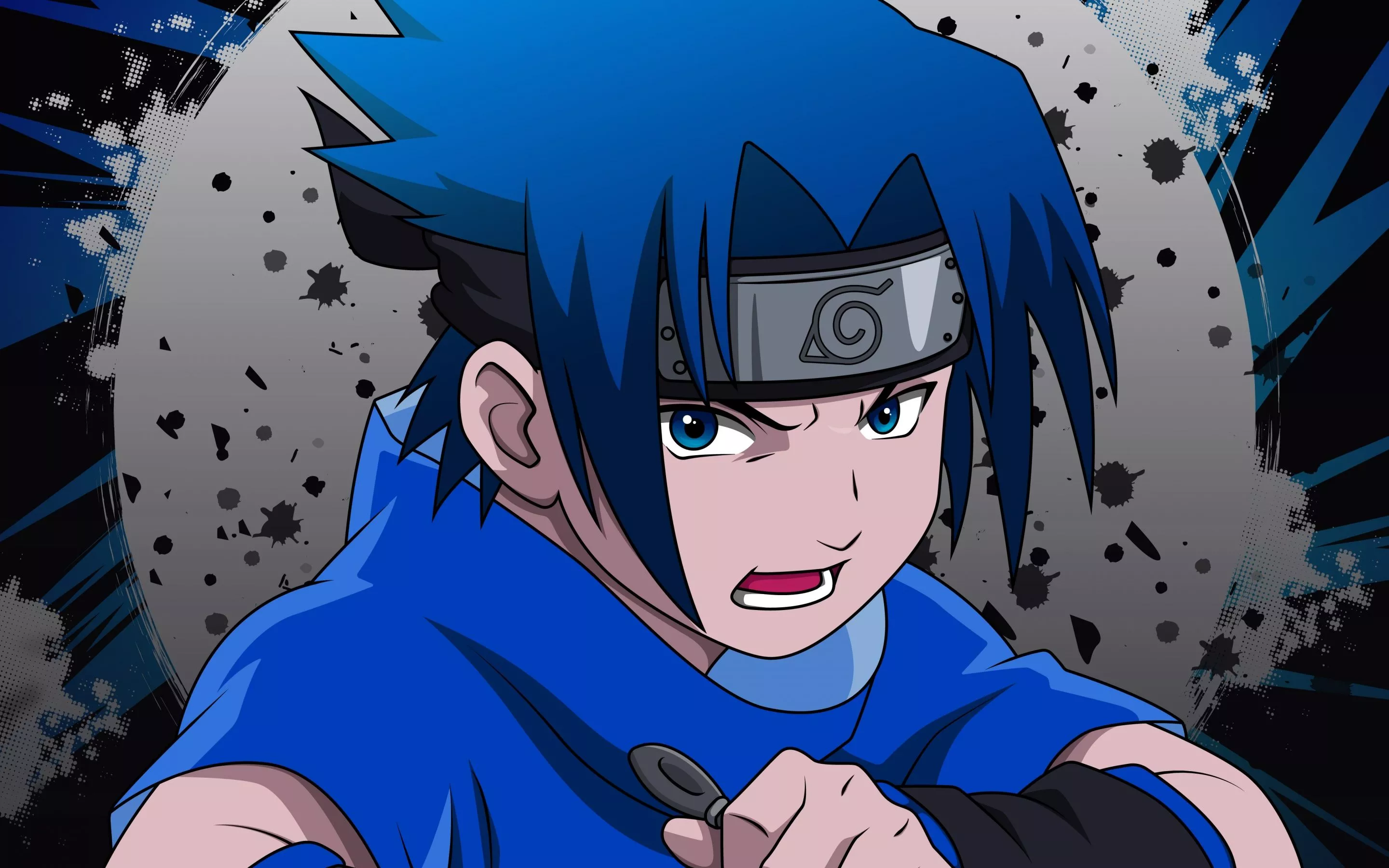 Sasuke Uchiha Wallpaper 4K, Cartoon
