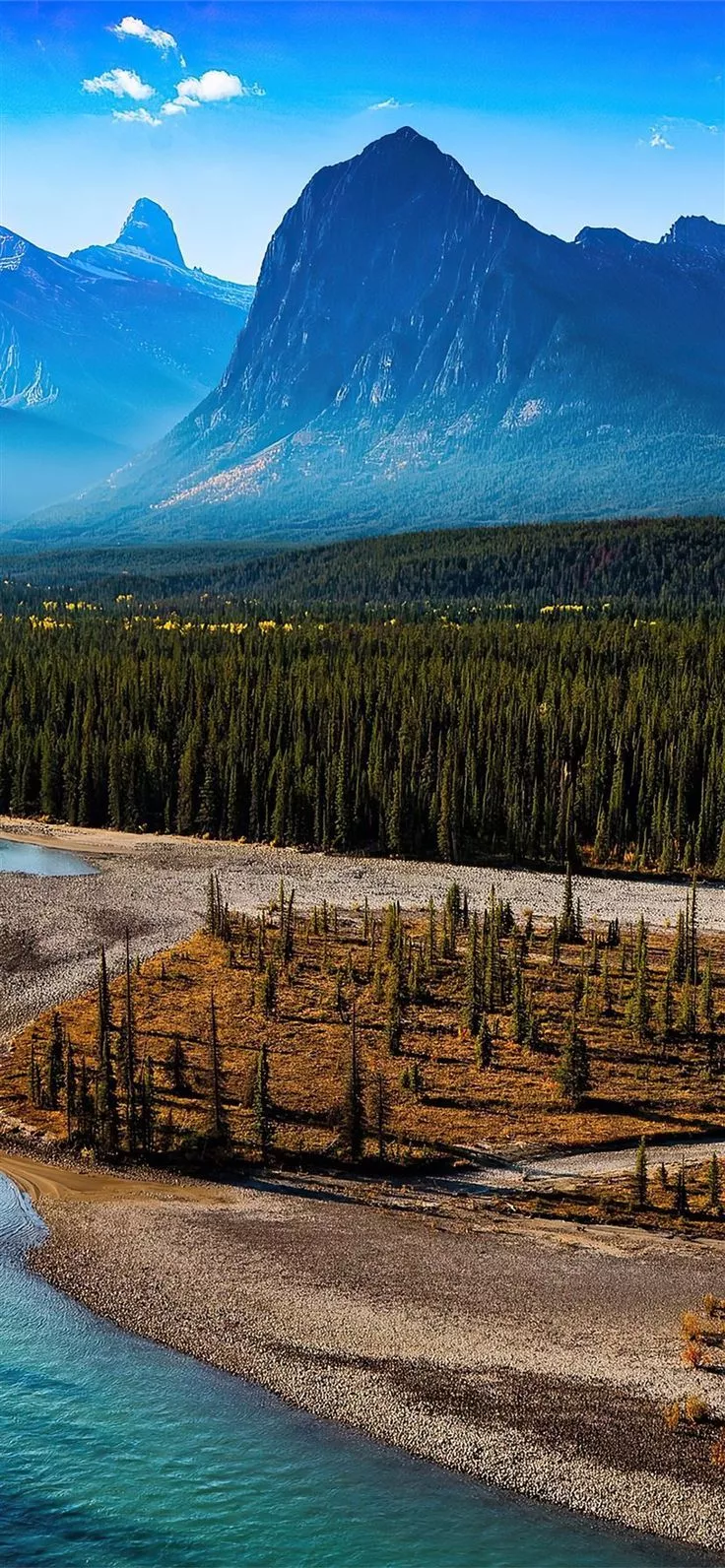 forest landscape mountain nature river