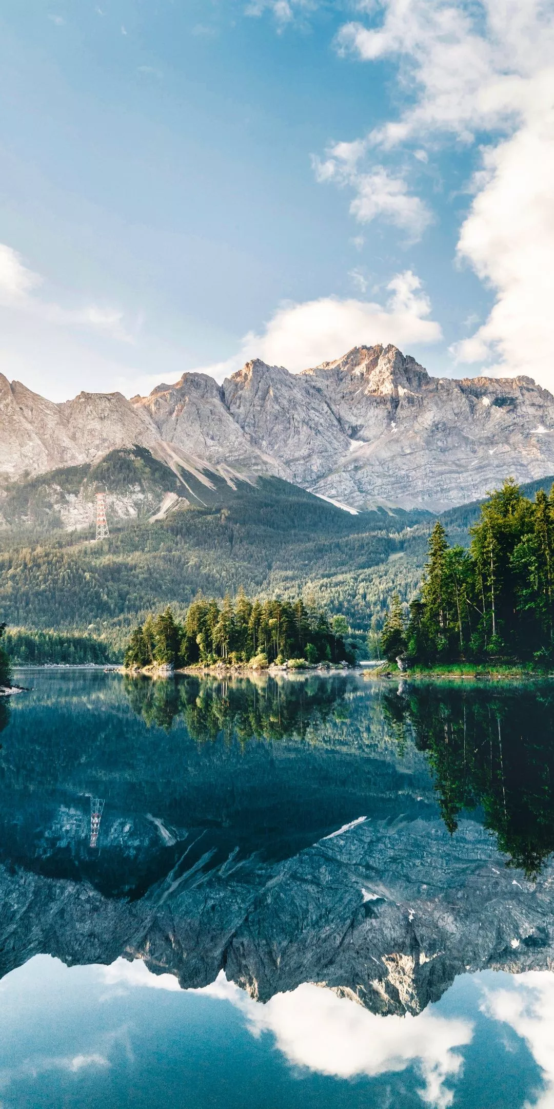 Lake Wallpaper 4K, Mountains, Forest