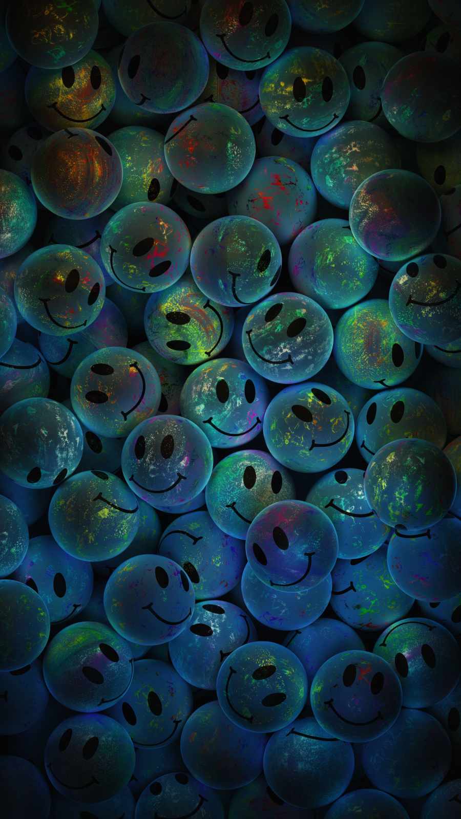 Glowing Smile iPhone Wallpaper