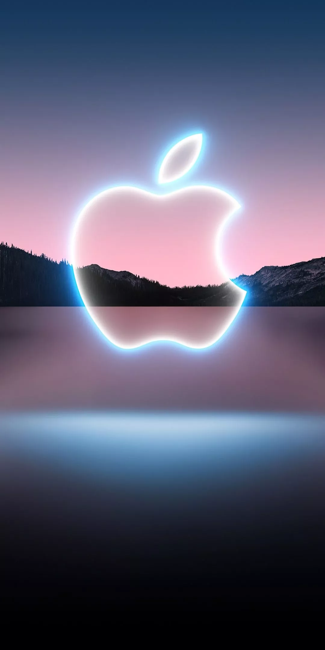Apple logo Wallpaper 4K, Glowing
