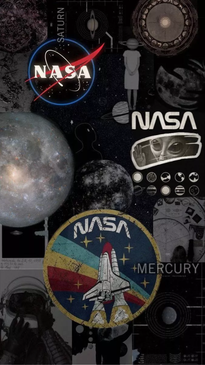 Aesthetic Nasa Collage For iPhone