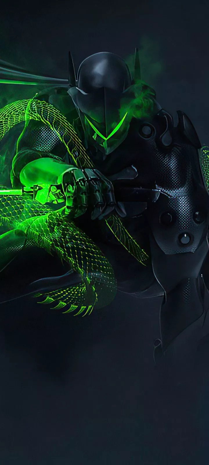 Genji (Overwatch) Phone Wallpaper