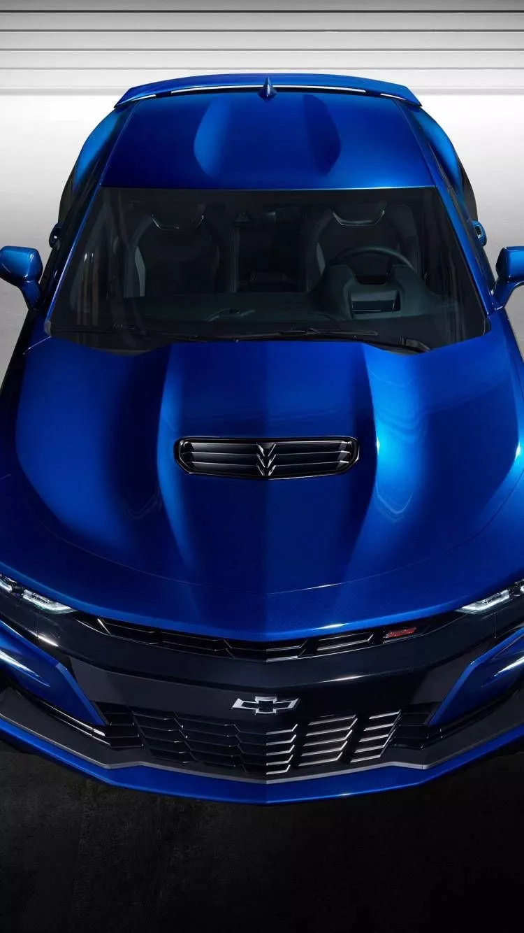 Blue Chevrolet 2019 2ss Camaro Car