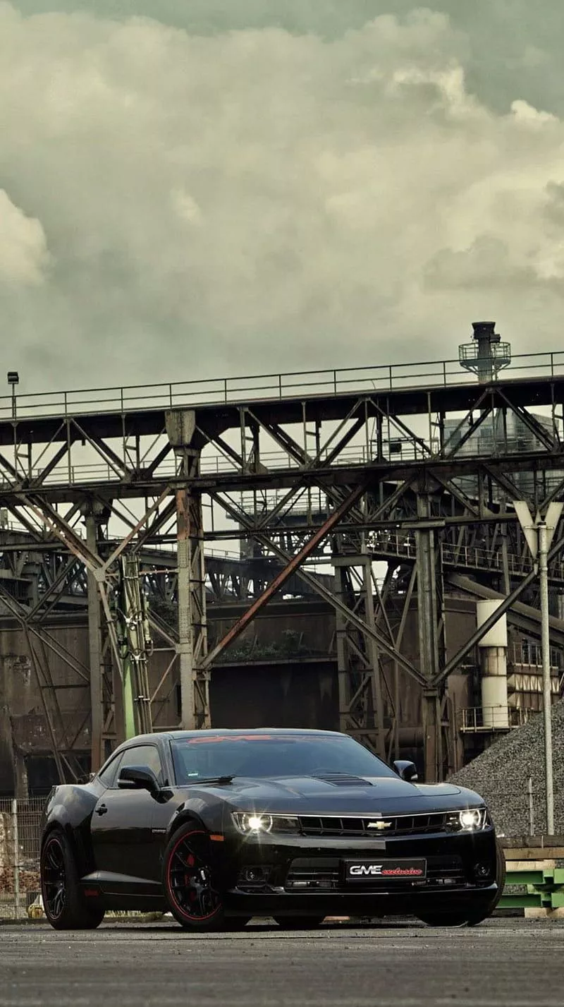 Chevrolet Camaro, black, car, muscle, HD phone wallpaper