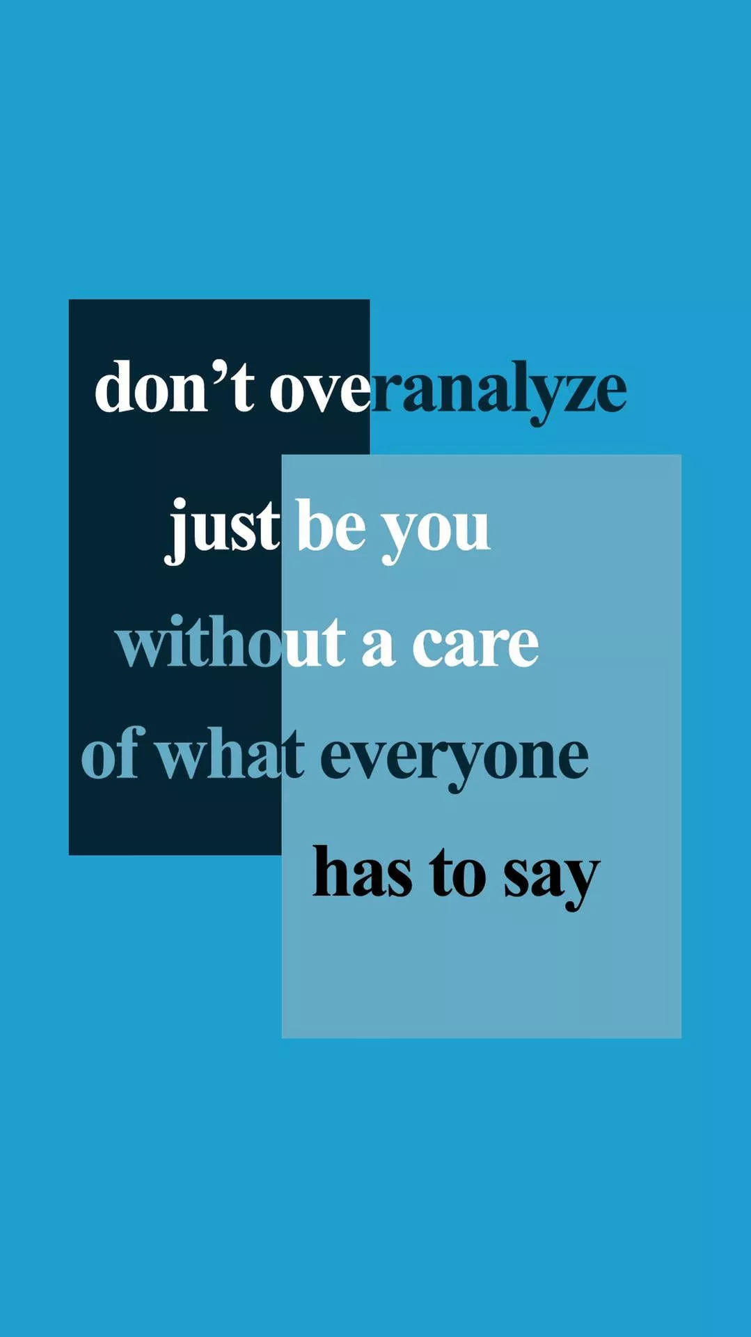 Inspirational Blue Aesthetic Quote