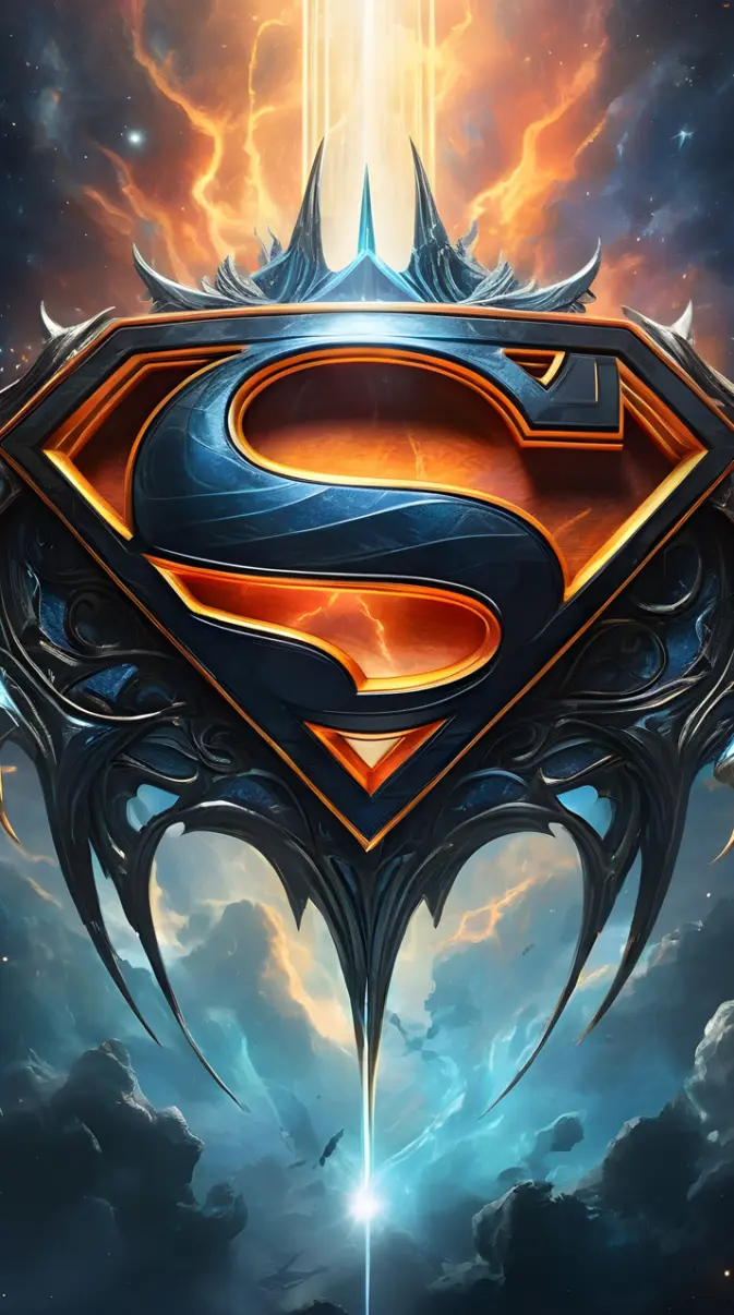 heavy metal album cover superman logo