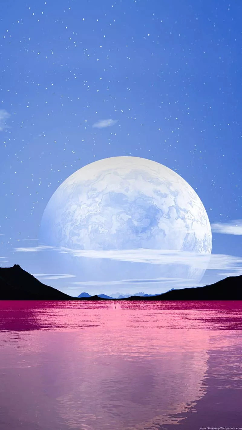 Moon, abstract, nature, HD phone