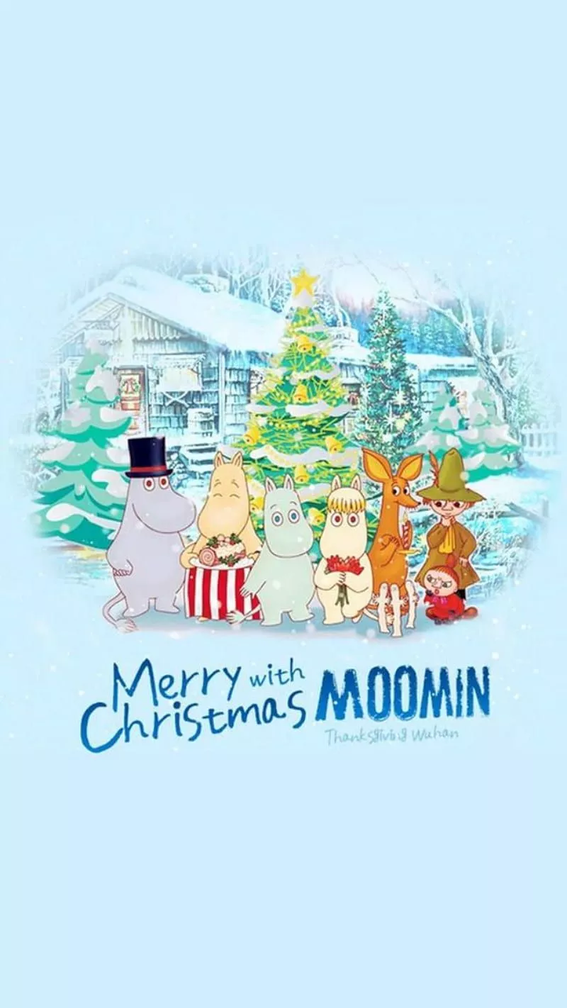 Christmas moomin, holidays, merry