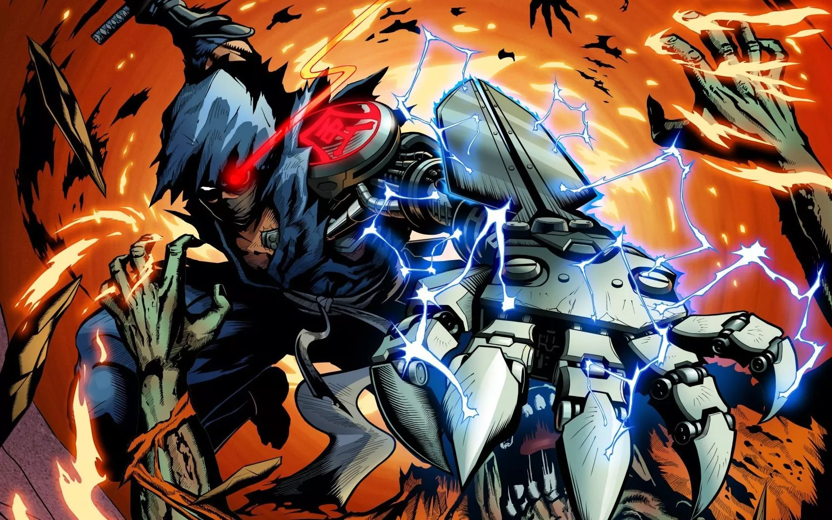 yaiba ninja gaiden z, video game, art