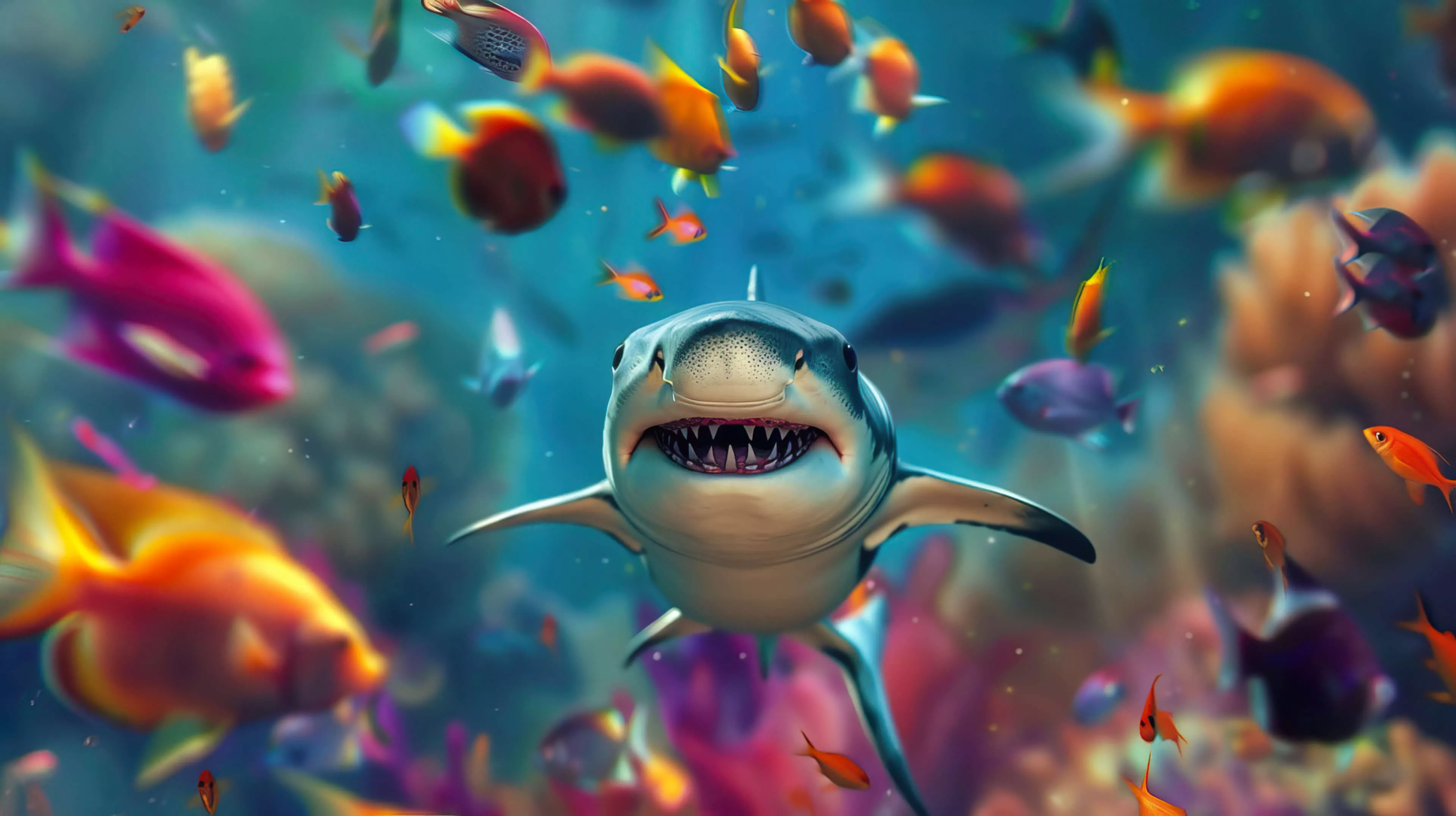 Cute Shark Wallpaper, Free, 4k