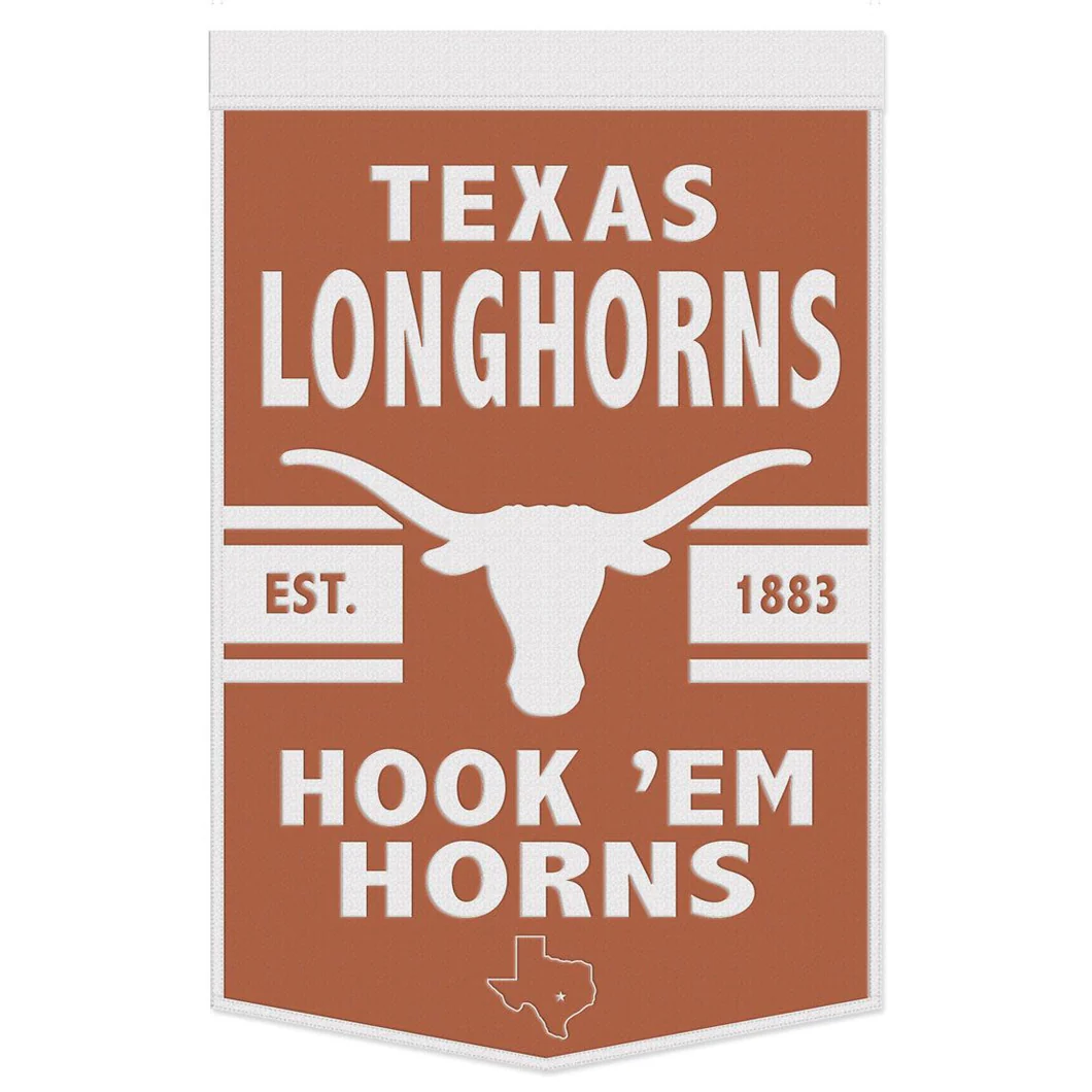 Texas Longhorns Wool Banner