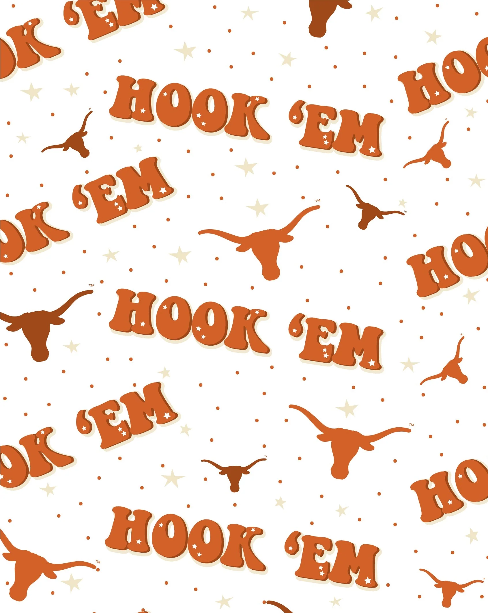 UT Hair Bow, Hook em Horns Bow