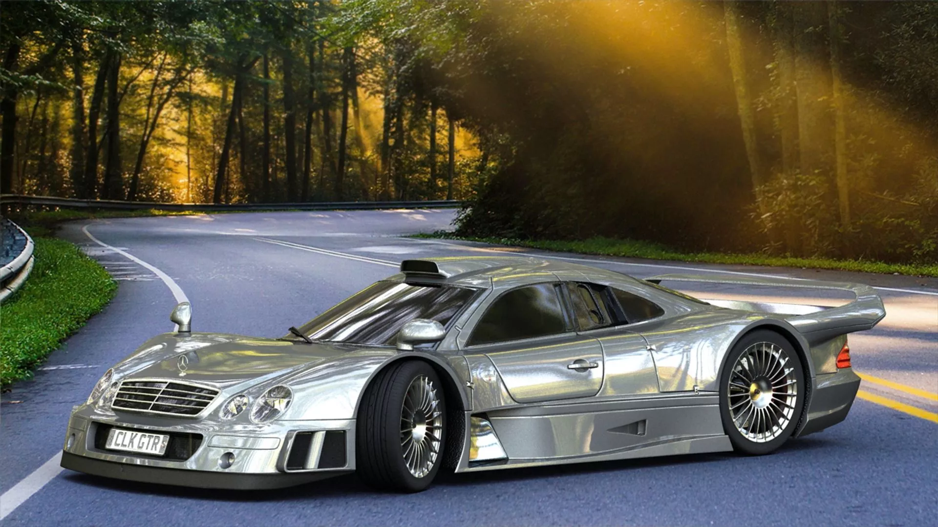 Mercedes Benz Clk Gtr 1997 3D Model