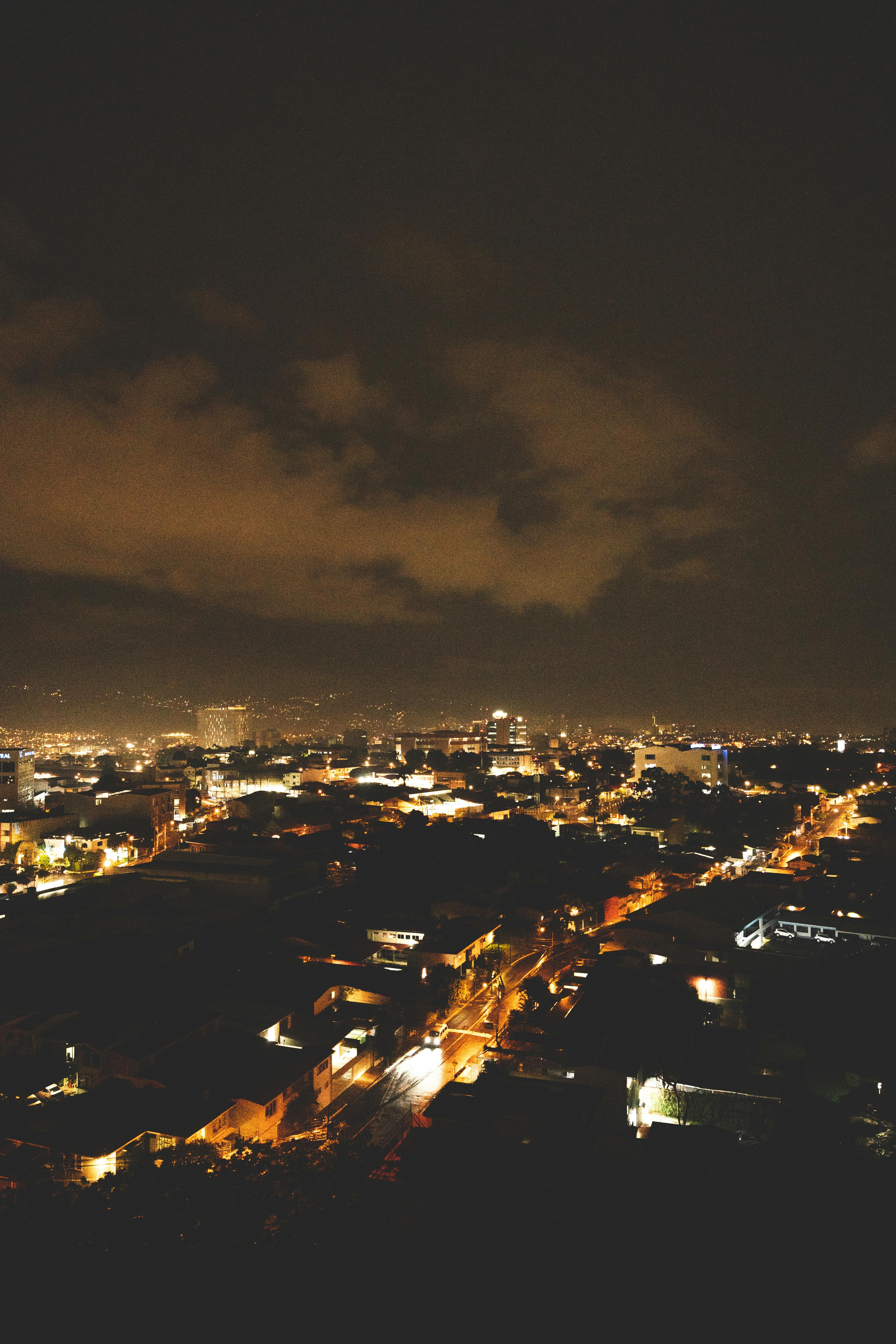 Cloudy Night Sky Photo, Download