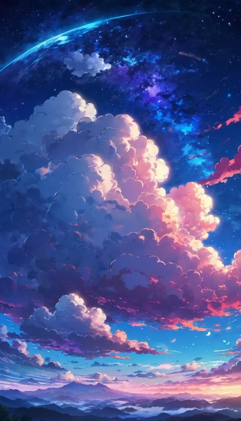 cloudy night sky Prompts. Stable