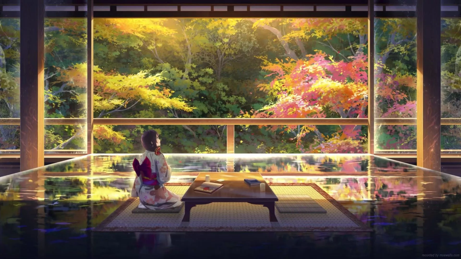 Autumn Anime Girl Live Wallpaper