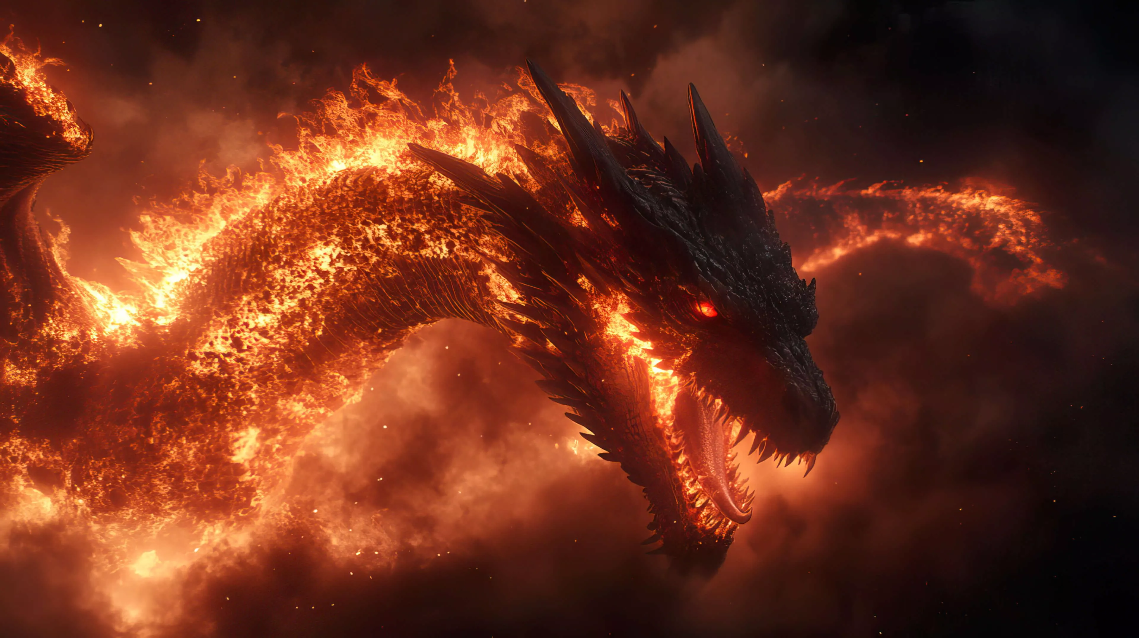 Fire Dragon Wallpaper, Free, 4k