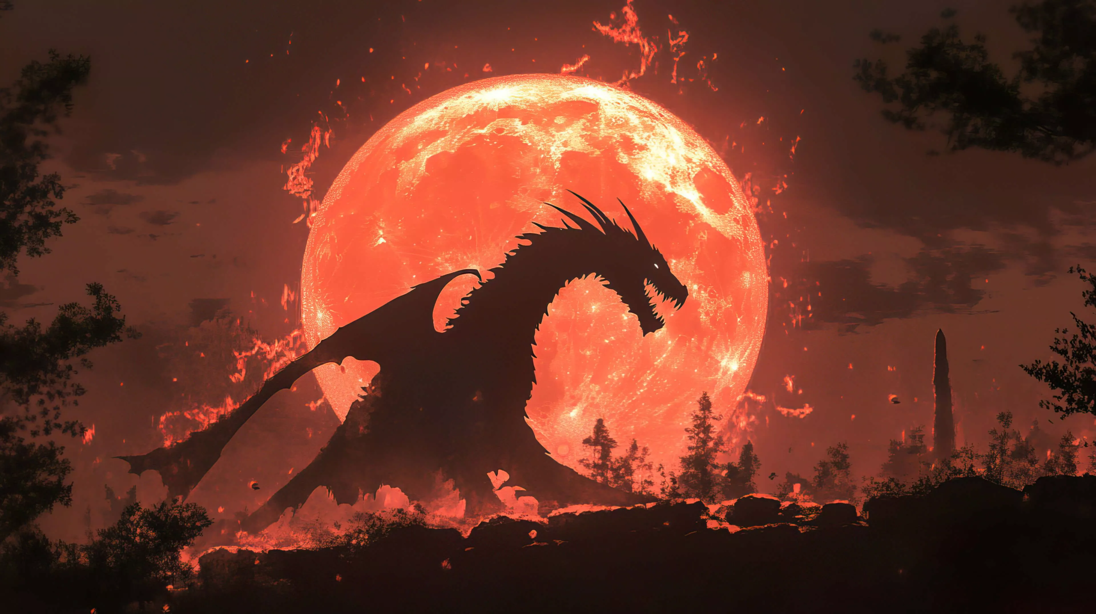 Fire Dragon Wallpaper, Free, 4k