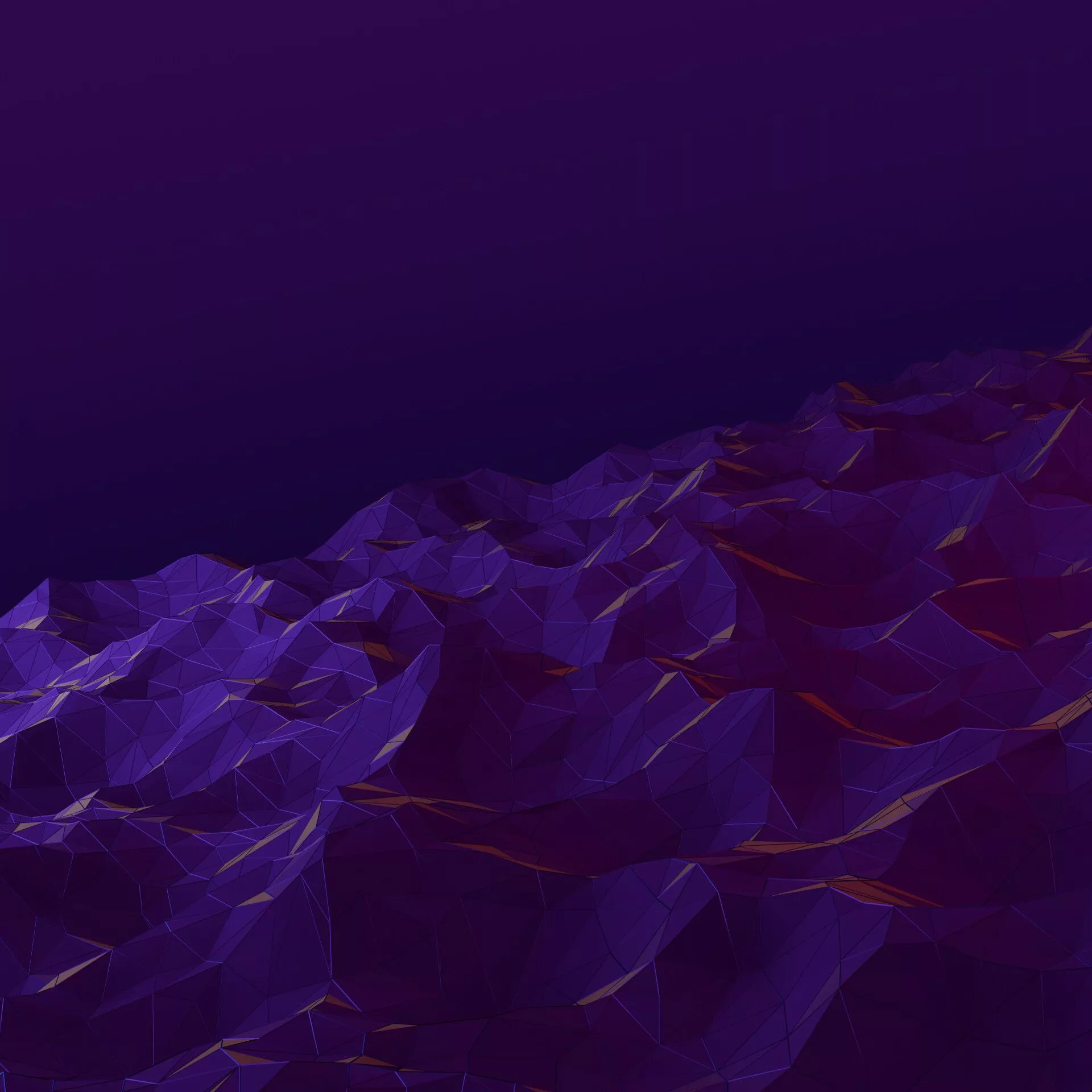 Landscape Wireframe Wallpaper