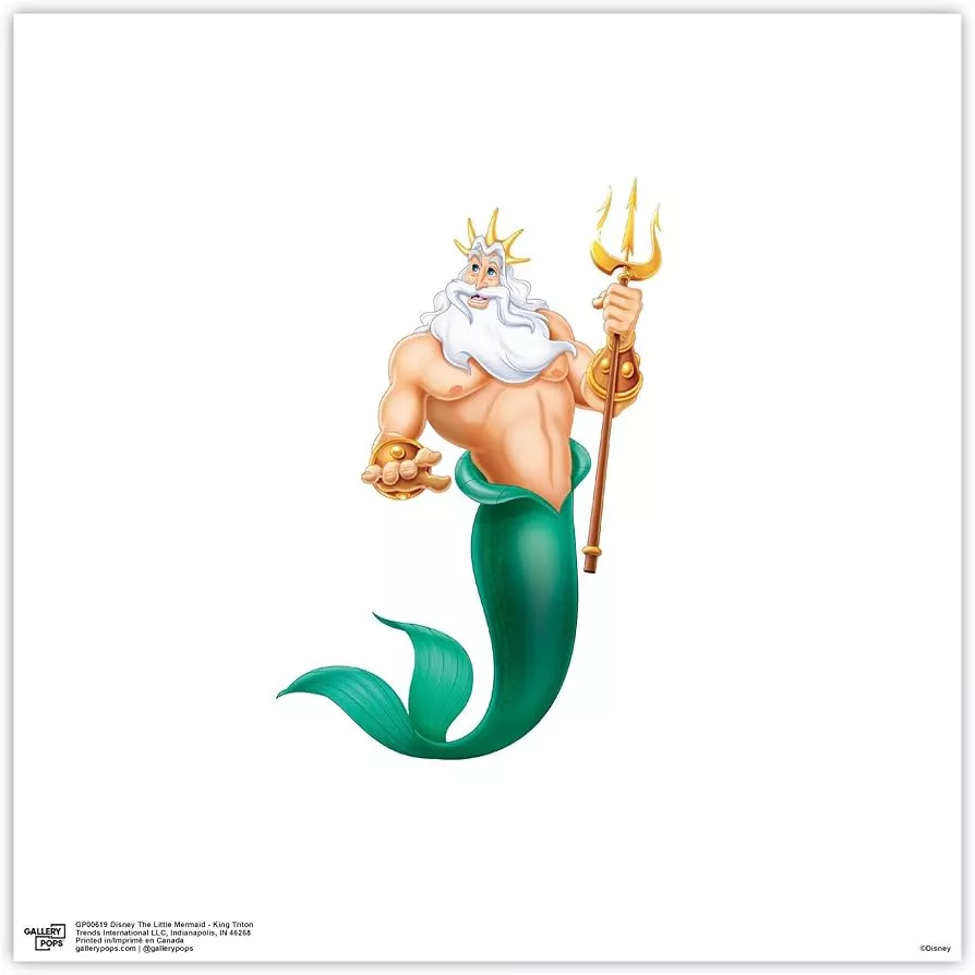 Little Mermaid Triton Wall Art