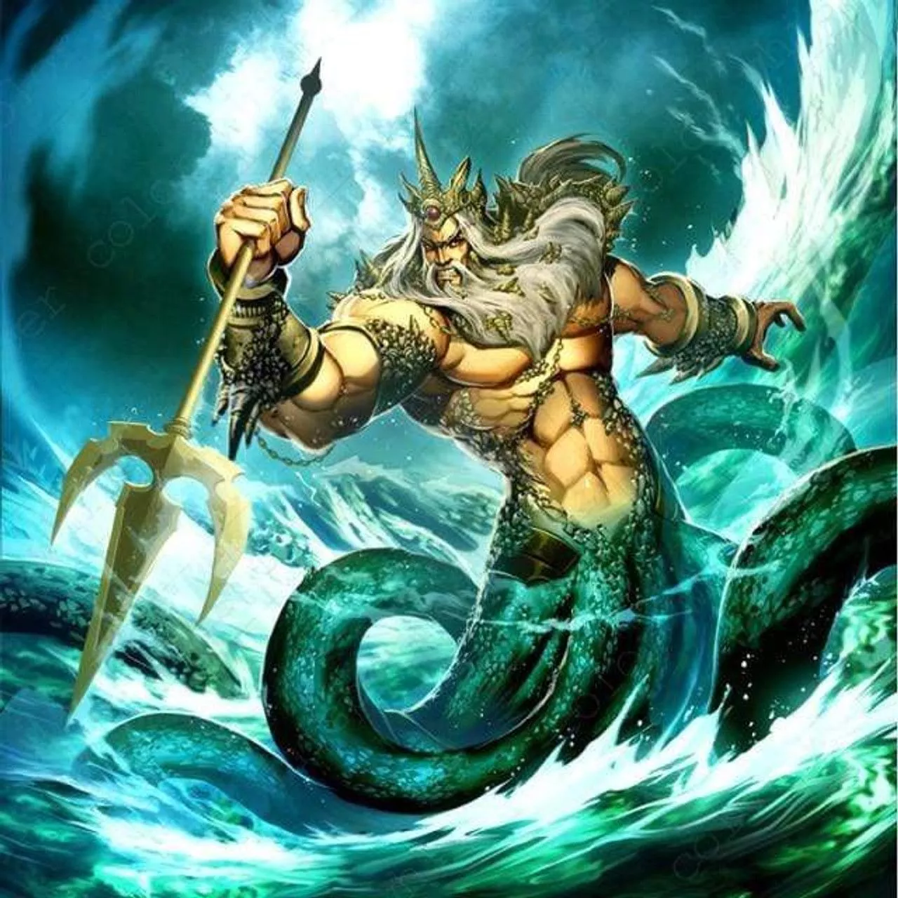 5D Diamond Painting Mighty King Triton